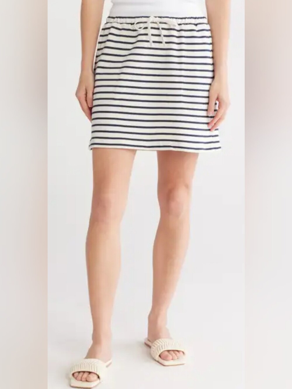 Splendid Royale Navy/White Stripe Skirt